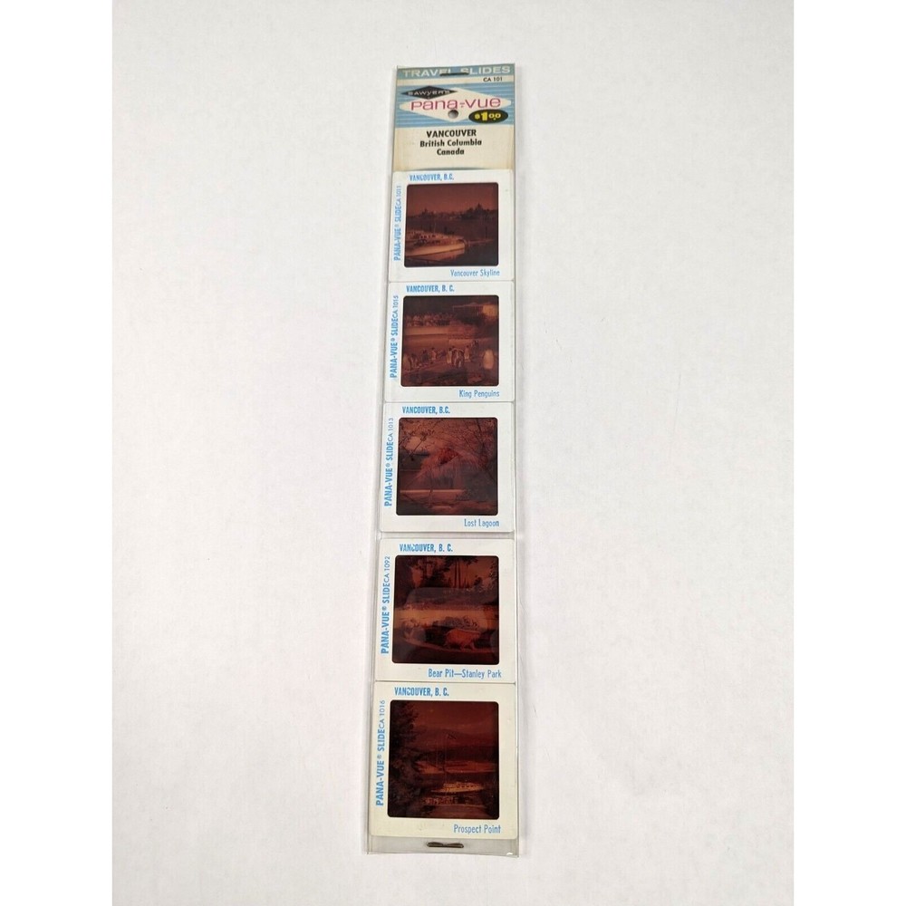 Vintage GAF Pana-Vue Slides Vancouver British Columbia Canada‎ Lot of 5 CA101